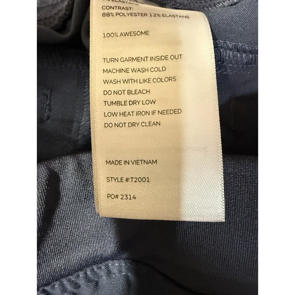 Figs Axim Cargo Pants Scrubs Mens M T2001 Blue Drawstring Medical Nurse Pockets
